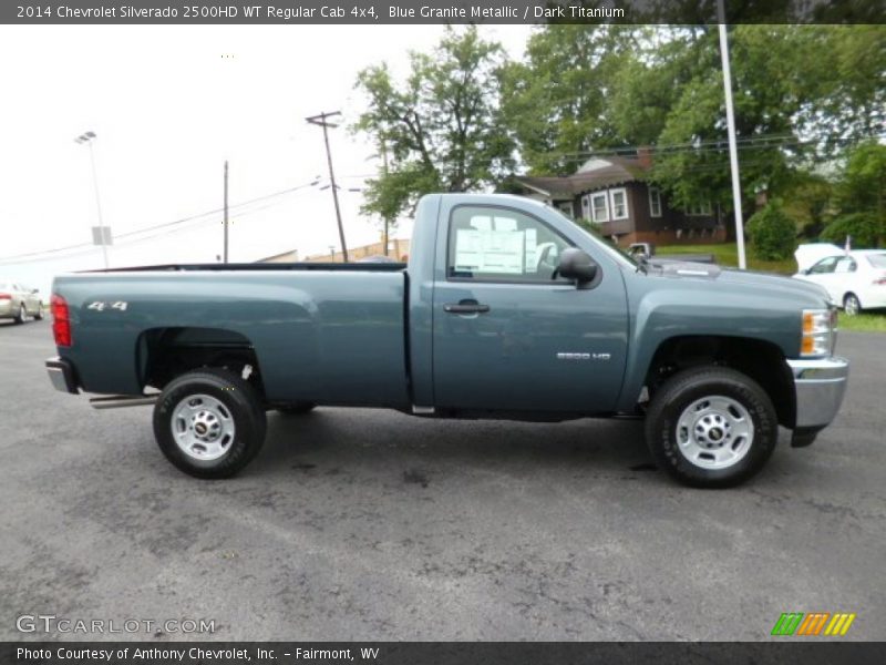 Blue Granite Metallic / Dark Titanium 2014 Chevrolet Silverado 2500HD WT Regular Cab 4x4