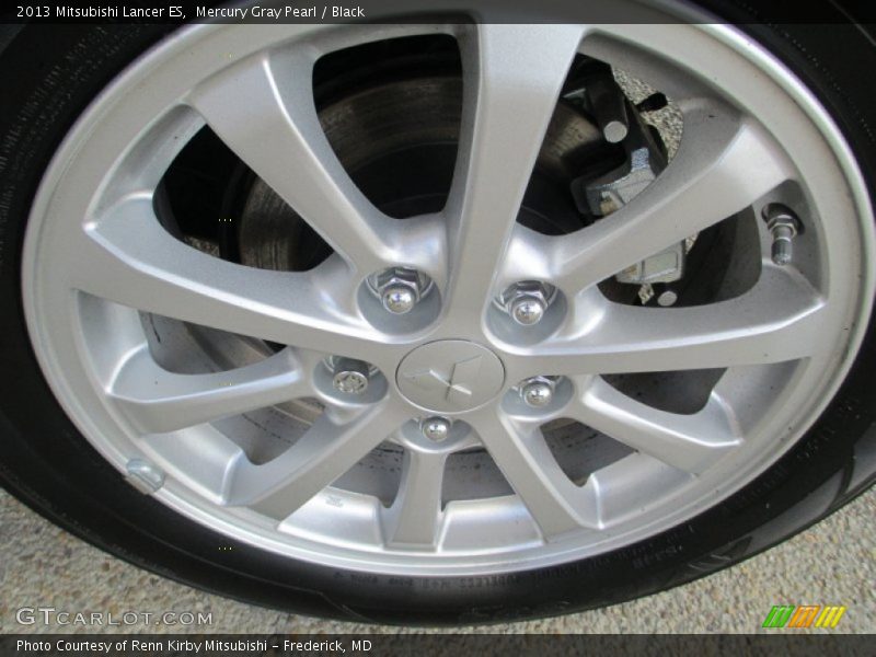 Mercury Gray Pearl / Black 2013 Mitsubishi Lancer ES