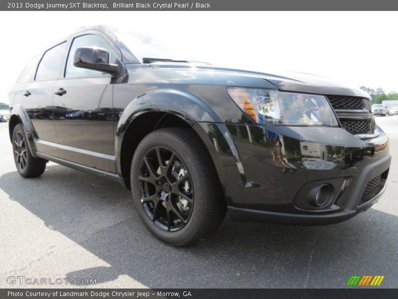Brilliant Black Crystal Pearl / Black 2013 Dodge Journey SXT Blacktop