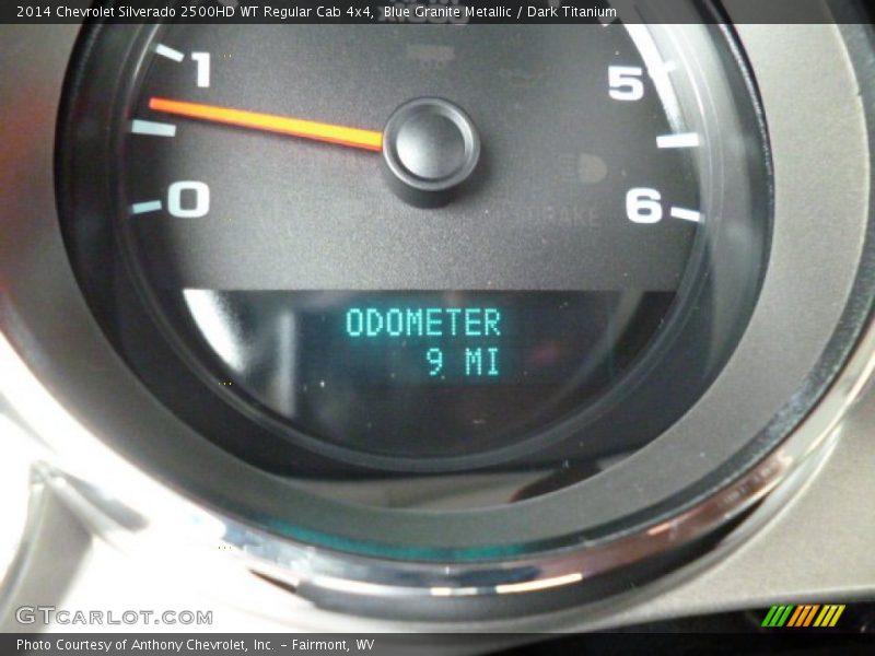 Blue Granite Metallic / Dark Titanium 2014 Chevrolet Silverado 2500HD WT Regular Cab 4x4
