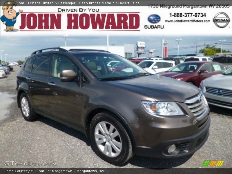 Deep Bronze Metallic / Desert Beige 2008 Subaru Tribeca Limited 5 Passenger