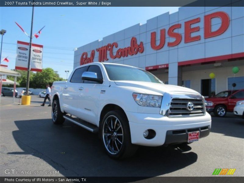 Super White / Beige 2007 Toyota Tundra Limited CrewMax