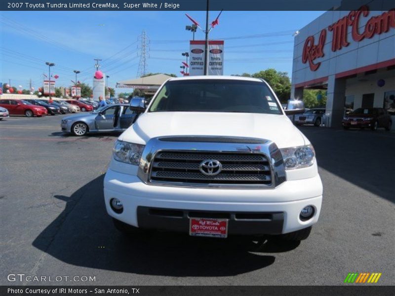 Super White / Beige 2007 Toyota Tundra Limited CrewMax