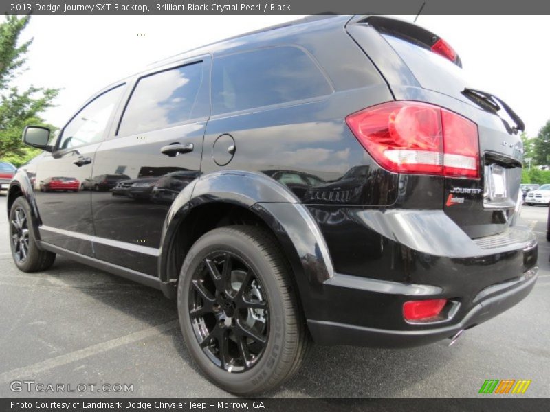 Brilliant Black Crystal Pearl / Black 2013 Dodge Journey SXT Blacktop