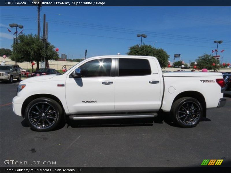Super White / Beige 2007 Toyota Tundra Limited CrewMax