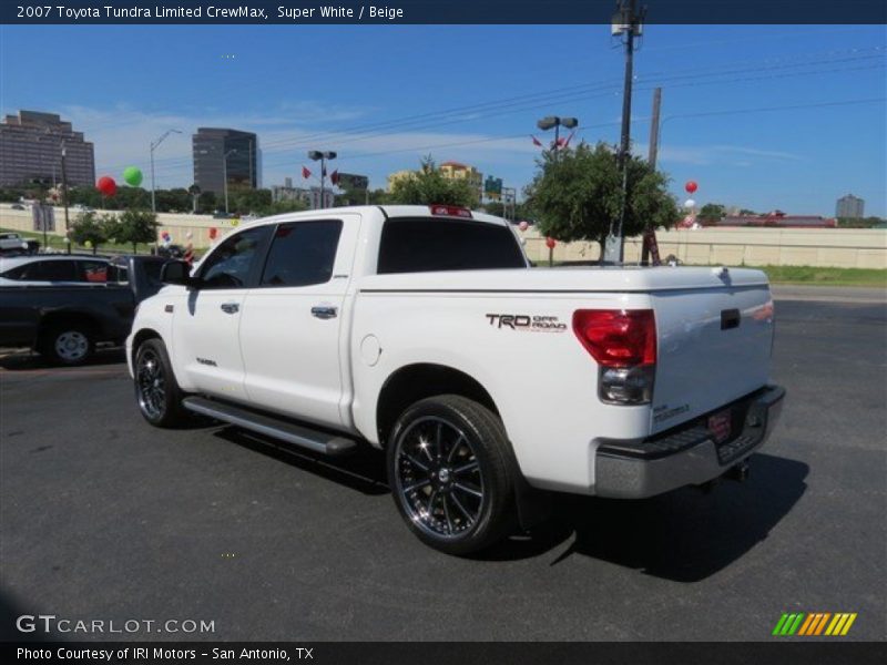 Super White / Beige 2007 Toyota Tundra Limited CrewMax