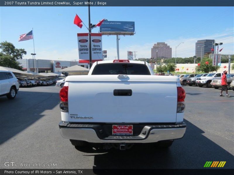 Super White / Beige 2007 Toyota Tundra Limited CrewMax