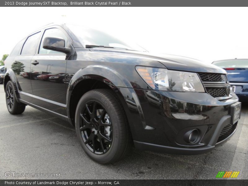 Brilliant Black Crystal Pearl / Black 2013 Dodge Journey SXT Blacktop