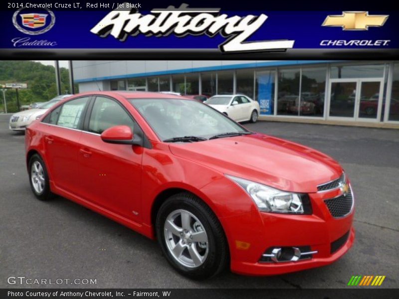 Red Hot / Jet Black 2014 Chevrolet Cruze LT