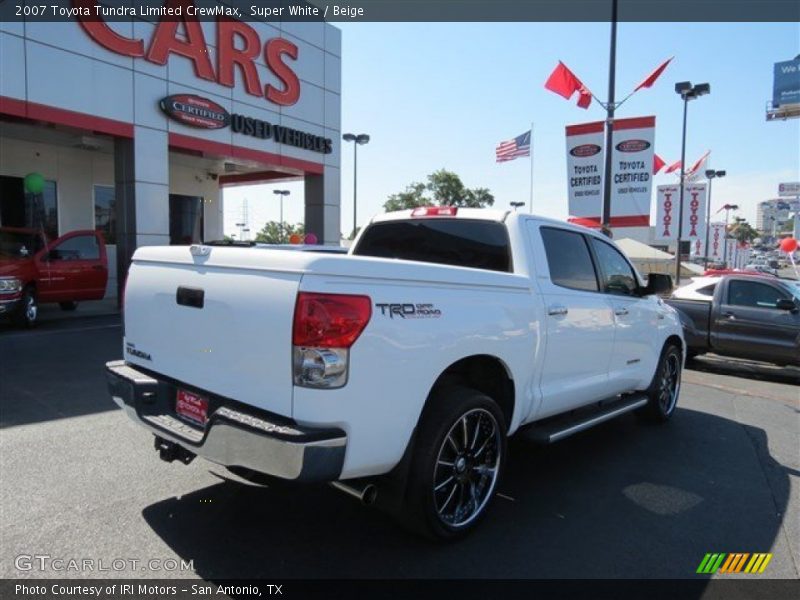Super White / Beige 2007 Toyota Tundra Limited CrewMax