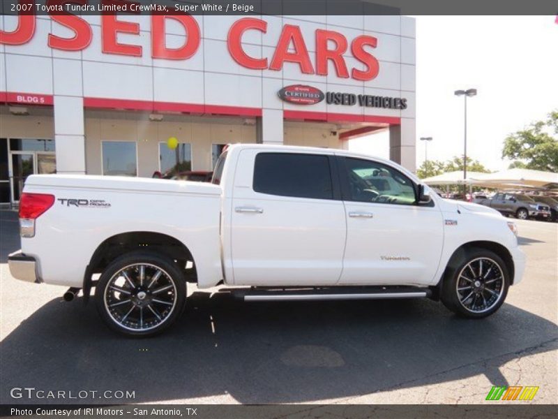Super White / Beige 2007 Toyota Tundra Limited CrewMax