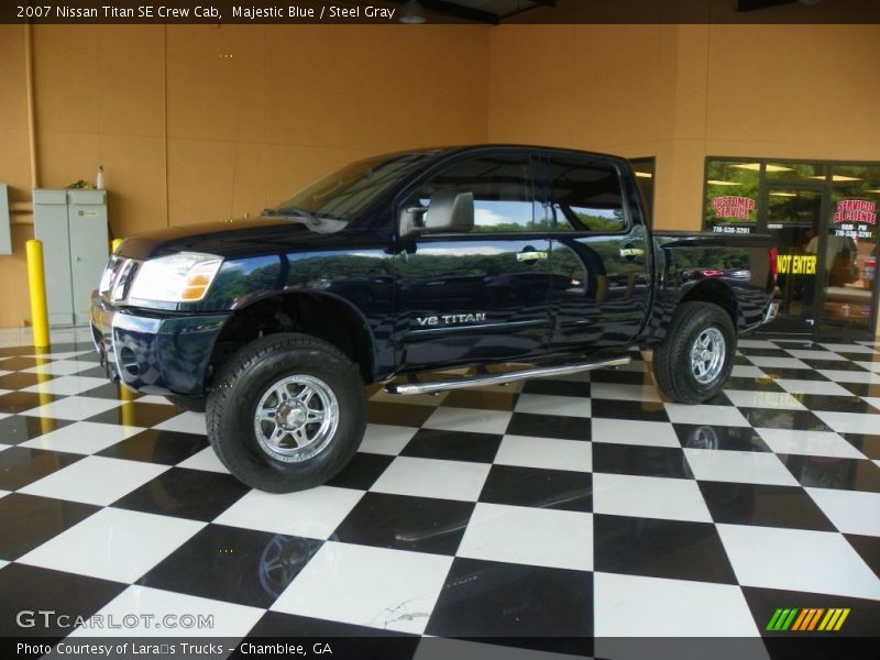 Majestic Blue / Steel Gray 2007 Nissan Titan SE Crew Cab