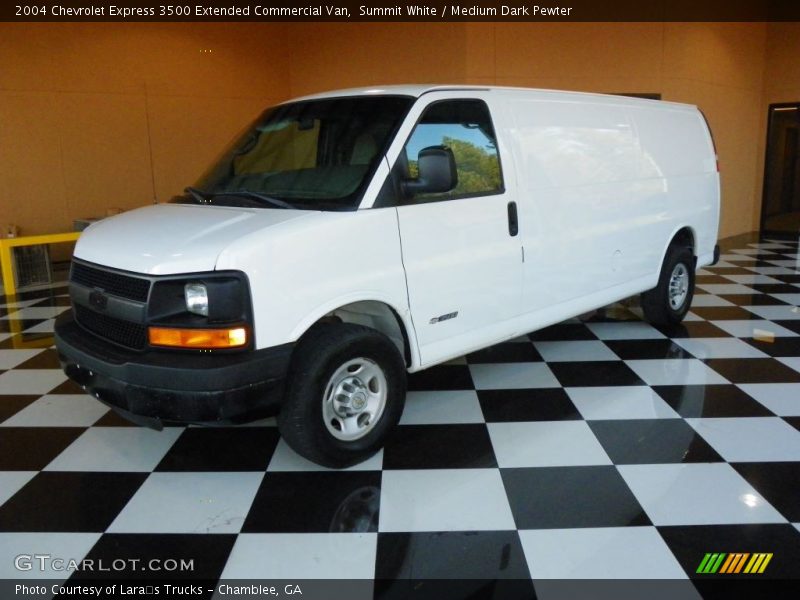Summit White / Medium Dark Pewter 2004 Chevrolet Express 3500 Extended Commercial Van