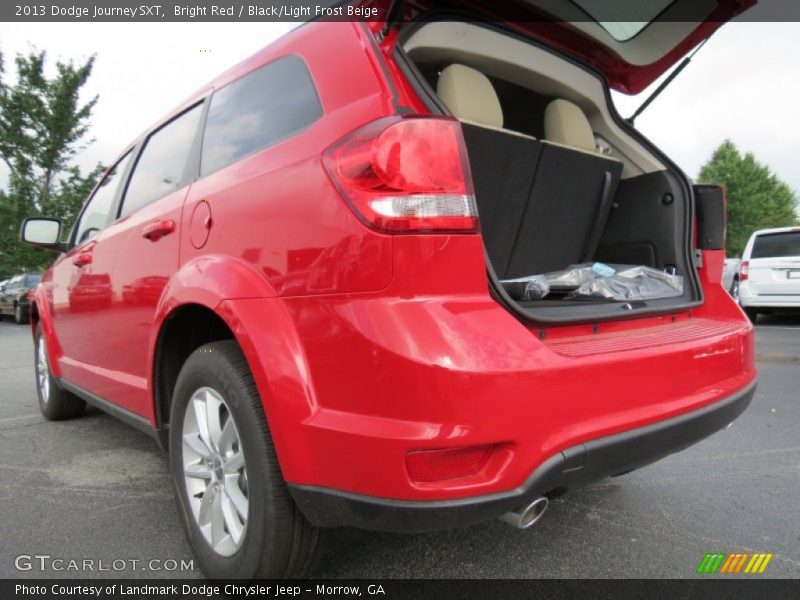 Bright Red / Black/Light Frost Beige 2013 Dodge Journey SXT