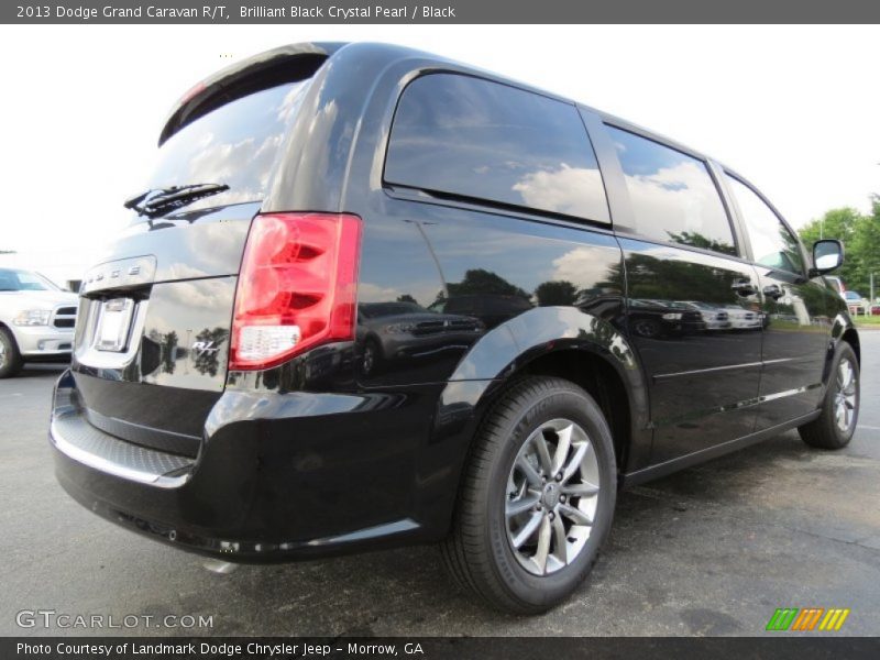 Brilliant Black Crystal Pearl / Black 2013 Dodge Grand Caravan R/T
