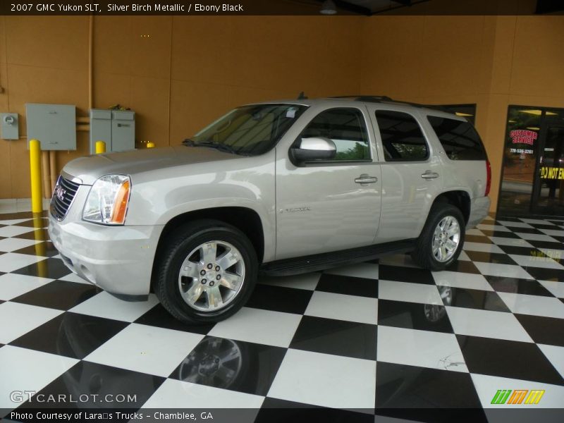 Silver Birch Metallic / Ebony Black 2007 GMC Yukon SLT
