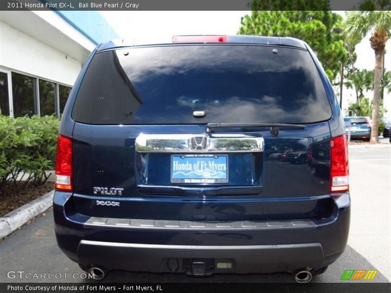 Bali Blue Pearl / Gray 2011 Honda Pilot EX-L