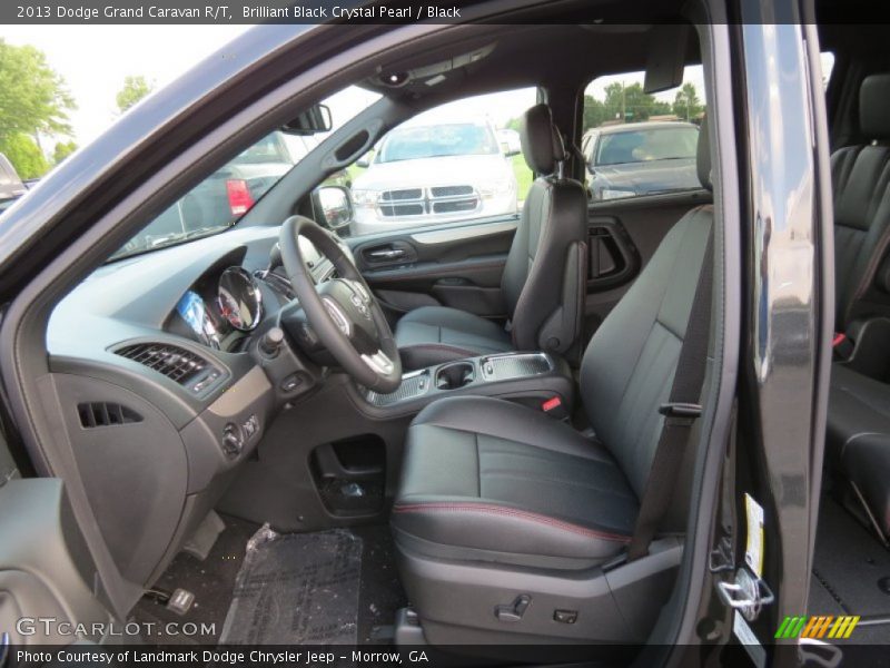 Brilliant Black Crystal Pearl / Black 2013 Dodge Grand Caravan R/T