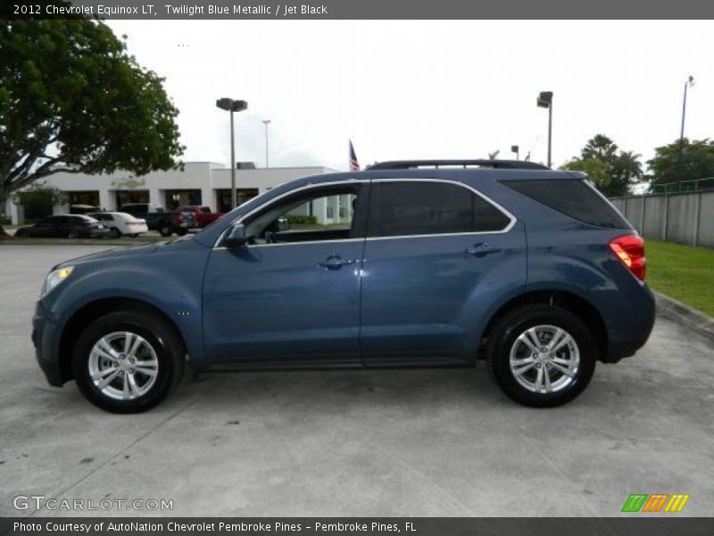 Twilight Blue Metallic / Jet Black 2012 Chevrolet Equinox LT