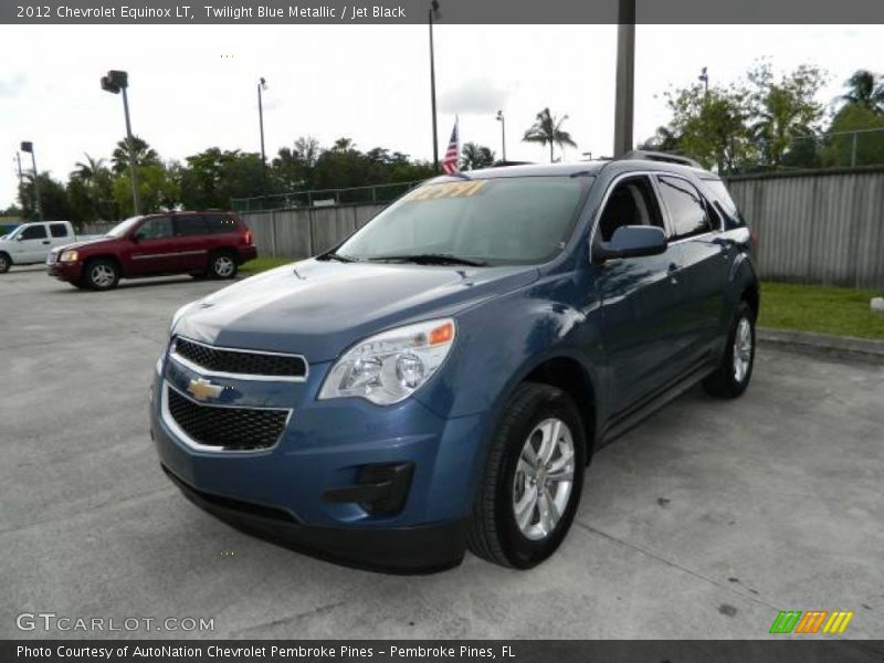 Twilight Blue Metallic / Jet Black 2012 Chevrolet Equinox LT