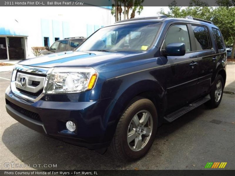 Bali Blue Pearl / Gray 2011 Honda Pilot EX-L