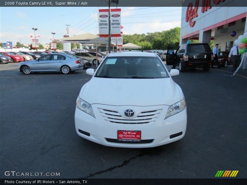 Super White / Ash 2008 Toyota Camry LE V6