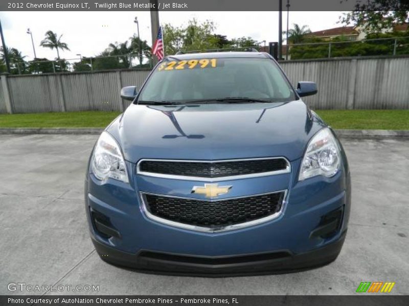 Twilight Blue Metallic / Jet Black 2012 Chevrolet Equinox LT