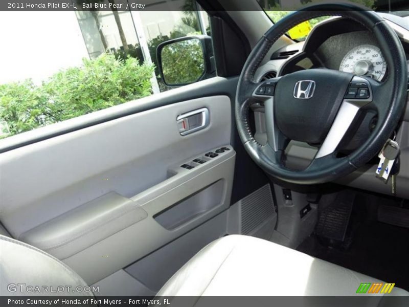 Bali Blue Pearl / Gray 2011 Honda Pilot EX-L