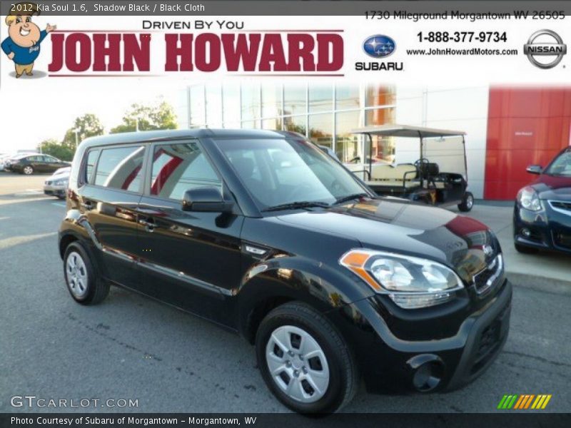 Shadow Black / Black Cloth 2012 Kia Soul 1.6