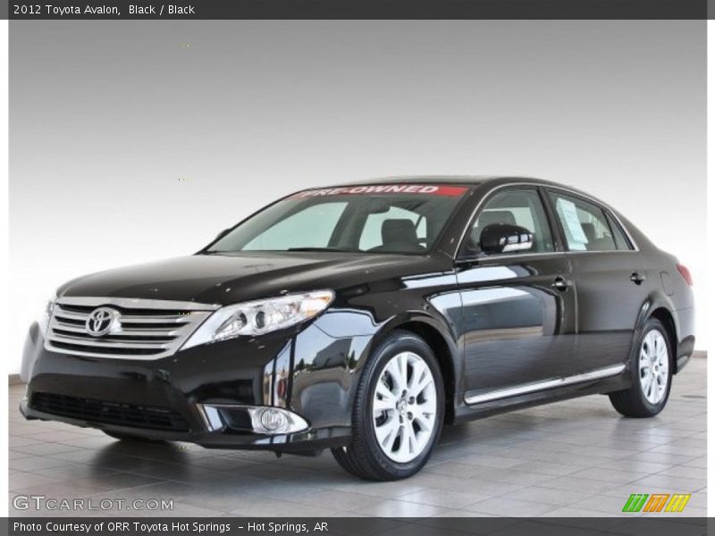 Black / Black 2012 Toyota Avalon