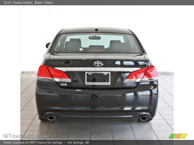 Black / Black 2012 Toyota Avalon