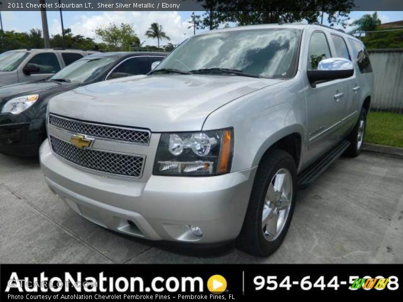 Sheer Silver Metallic / Ebony 2011 Chevrolet Suburban LT