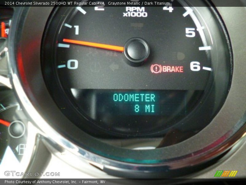 Graystone Metallic / Dark Titanium 2014 Chevrolet Silverado 2500HD WT Regular Cab 4x4