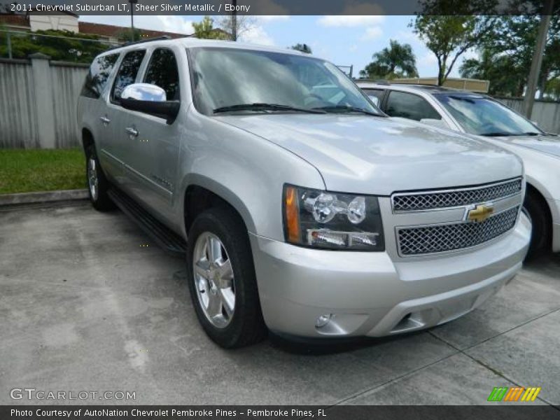 Sheer Silver Metallic / Ebony 2011 Chevrolet Suburban LT