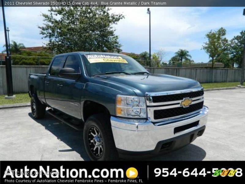 Blue Granite Metallic / Dark Titanium 2011 Chevrolet Silverado 2500HD LS Crew Cab 4x4