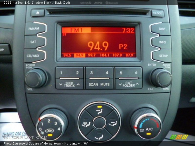 Shadow Black / Black Cloth 2012 Kia Soul 1.6