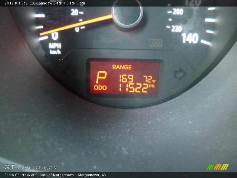 Shadow Black / Black Cloth 2012 Kia Soul 1.6