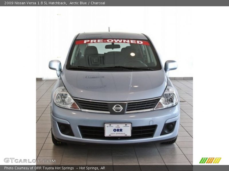 Arctic Blue / Charcoal 2009 Nissan Versa 1.8 SL Hatchback