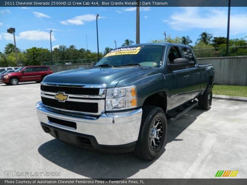 Blue Granite Metallic / Dark Titanium 2011 Chevrolet Silverado 2500HD LS Crew Cab 4x4