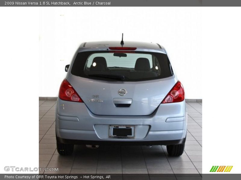Arctic Blue / Charcoal 2009 Nissan Versa 1.8 SL Hatchback