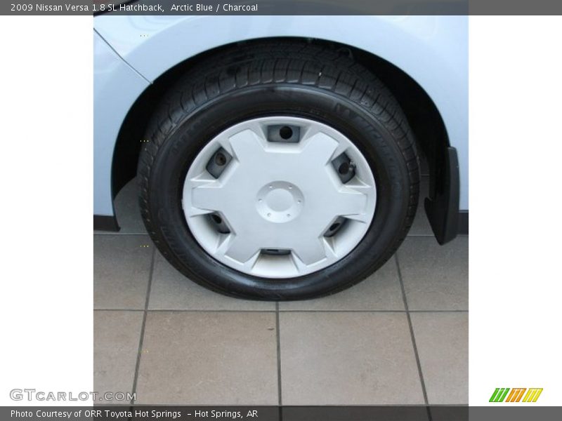 Arctic Blue / Charcoal 2009 Nissan Versa 1.8 SL Hatchback