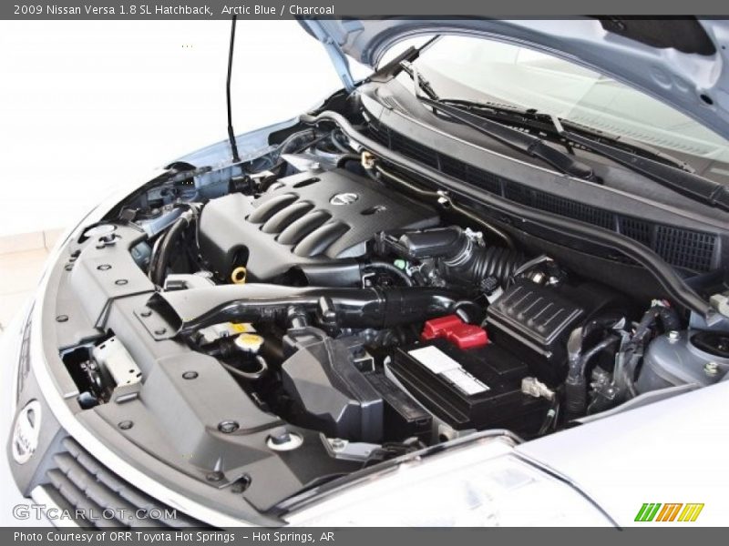 Arctic Blue / Charcoal 2009 Nissan Versa 1.8 SL Hatchback