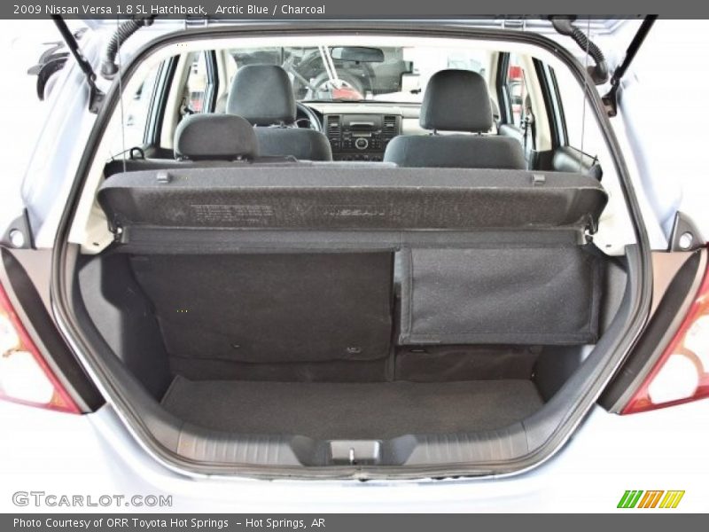 Arctic Blue / Charcoal 2009 Nissan Versa 1.8 SL Hatchback