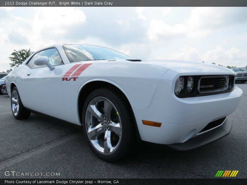 Bright White / Dark Slate Gray 2013 Dodge Challenger R/T