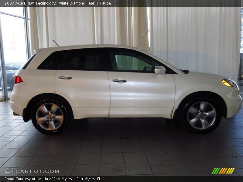 White Diamond Pearl / Taupe 2007 Acura RDX Technology