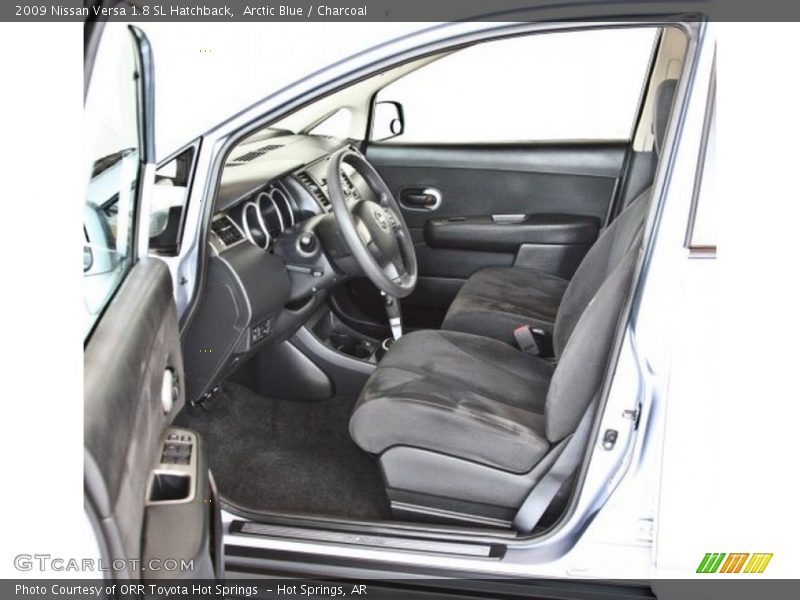 Arctic Blue / Charcoal 2009 Nissan Versa 1.8 SL Hatchback