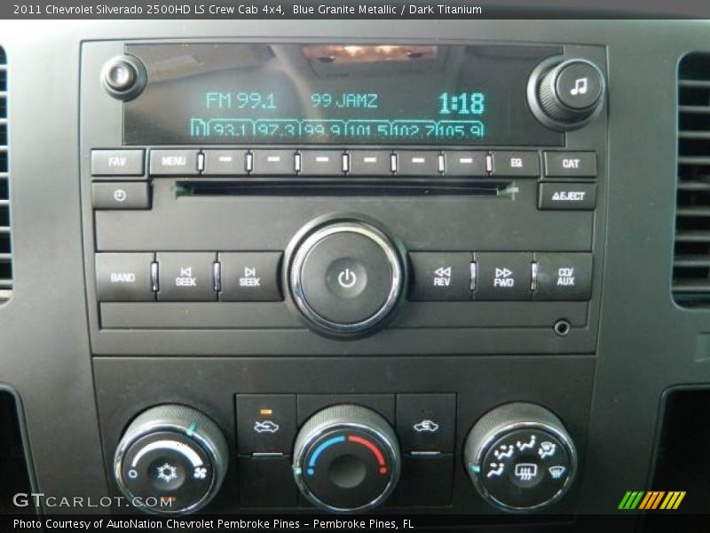 Blue Granite Metallic / Dark Titanium 2011 Chevrolet Silverado 2500HD LS Crew Cab 4x4