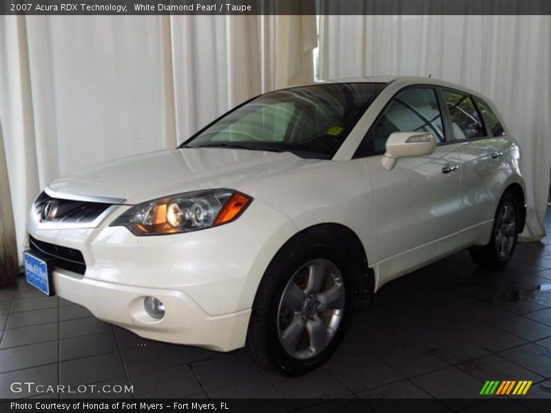 White Diamond Pearl / Taupe 2007 Acura RDX Technology