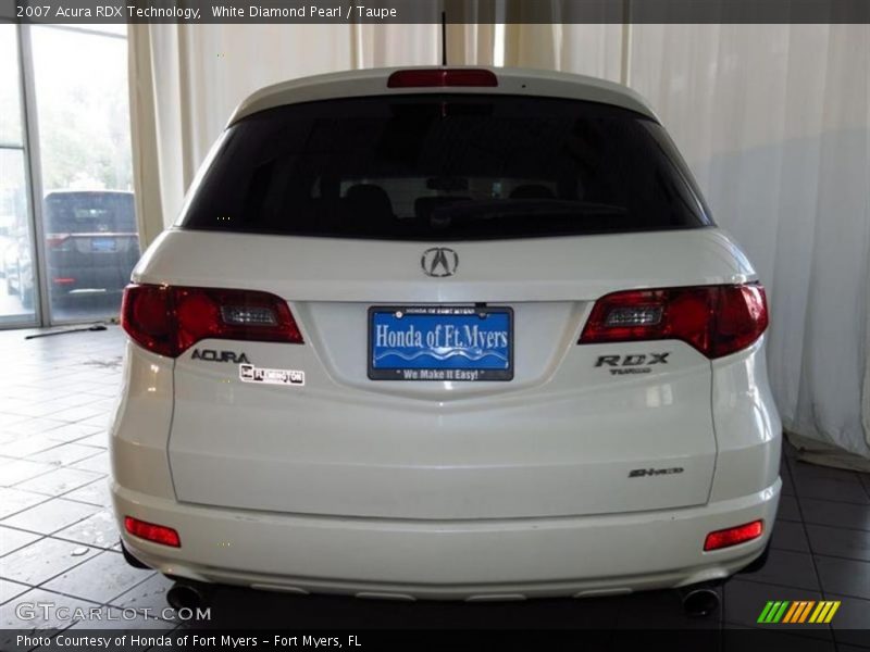 White Diamond Pearl / Taupe 2007 Acura RDX Technology