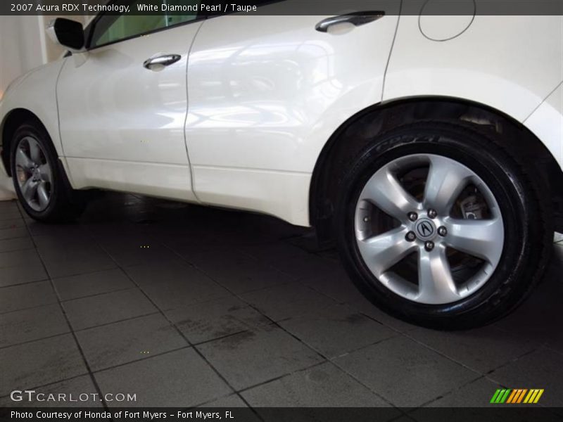 White Diamond Pearl / Taupe 2007 Acura RDX Technology